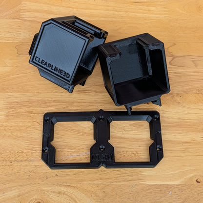 M18 Battery Holder | Secures 2 Batteries | Packout Compatible Wall Mount Organizer