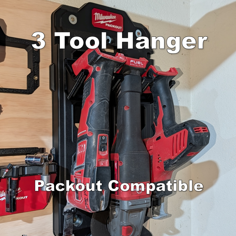 Shop Ready M18 Tool Holder | Holds 3 Tools | Packout Compatible