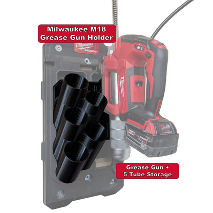 Milwaukee M18 Grease Gun Holder + 5-Tube Storage