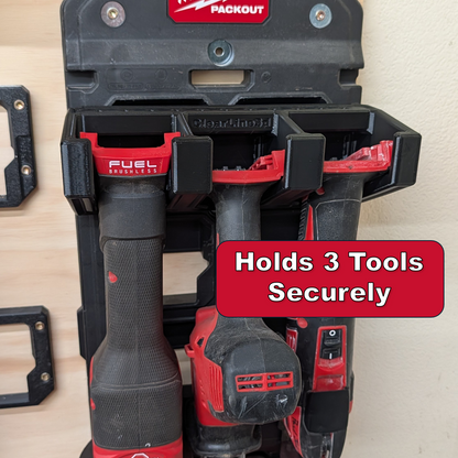 Vehicle Ready M18 Tool Holder | Holds 3 Tools + 23 Bits | Packout Compatible