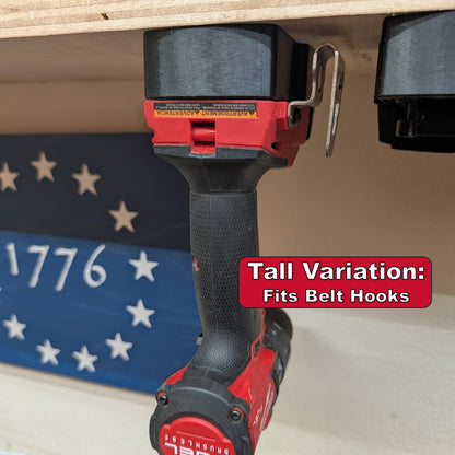 M18 SNAP Tool Holder | One-handed Active Retention Tool Mount for Mobile Setups