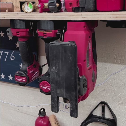 M18 SNAP Tool Holder | One-handed Active Retention Tool Mount for Mobile Setups