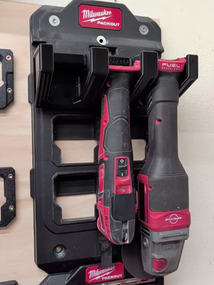Vehicle Ready M18 Tool Holder | Holds 3 Tools + 23 Bits | Packout Compatible
