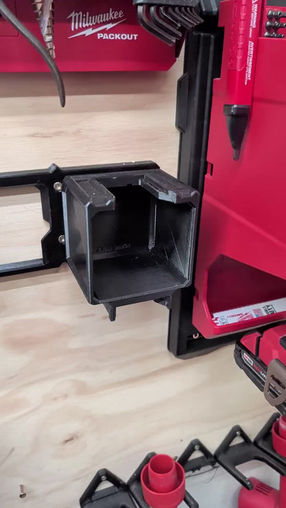 M18 Battery Holder | Secures 2 Batteries | Packout Compatible Wall Mount Organizer