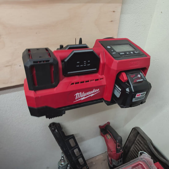 Milwaukee M18 inflator holder product demonstration video