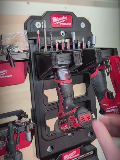 Vehicle Ready M12 Tool Holder | Holds 3 Tools + 21 Bits | Packout Compatible