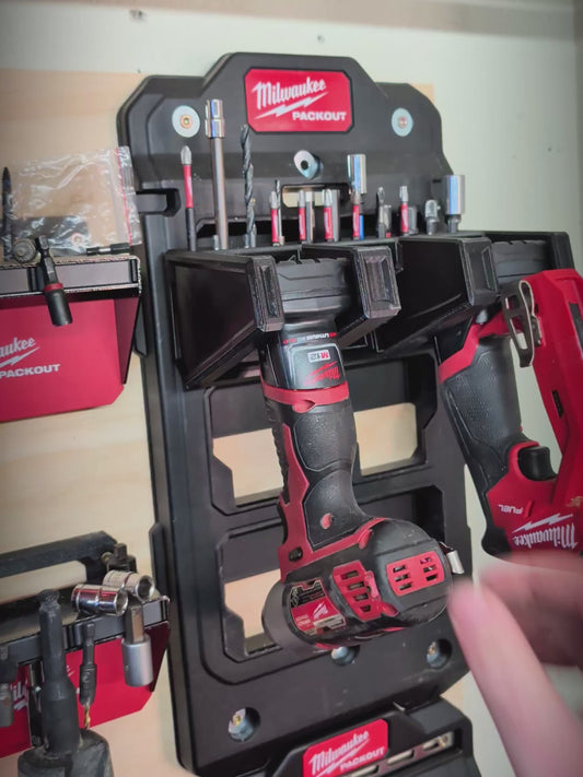 Vehicle Ready M12 Tool Holder | Holds 3 Tools + 21 Bits | Packout Compatible